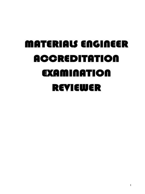materials engineer exam|Materials Engineer Reviewer Flashcards .
